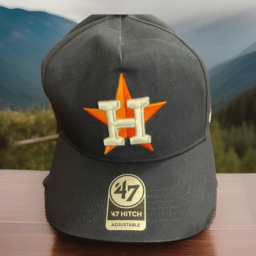 New With Tags Houston Astros '47 Hitch MVP Adjustable Hat OSFA‎ Embroidered Logo